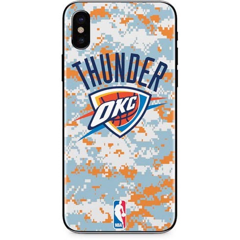 NBA Oklahoma City Thunder Digi Camo iPhone XS Skin
