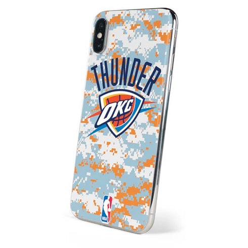 NBA Oklahoma City Thunder Digi Camo iPhone XS Skin