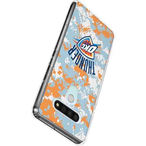 NBA Oklahoma City Thunder Digi Camo LG Stylo 6 Clear Case