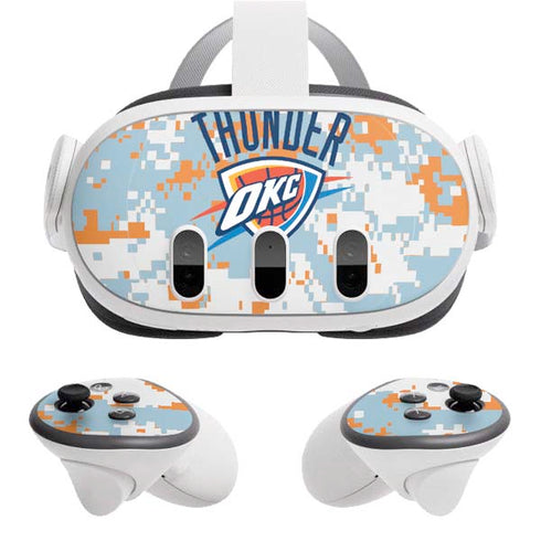 NBA Oklahoma City Thunder Digi Camo Meta Quest 3 Skin