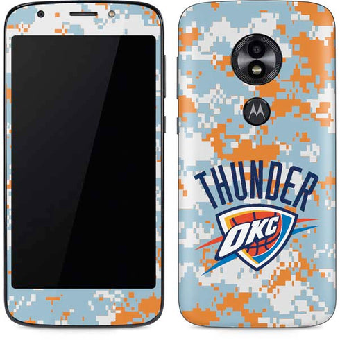 NBA Oklahoma City Thunder Digi Camo Moto E5 Play Skin