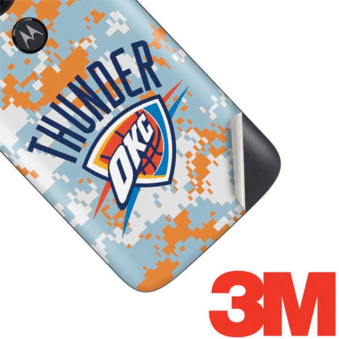 NBA Oklahoma City Thunder Digi Camo Moto E5 Play Skin