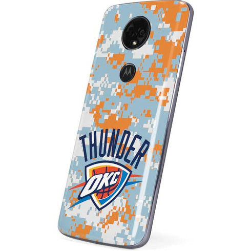 NBA Oklahoma City Thunder Digi Camo Moto E5 Plus Skin