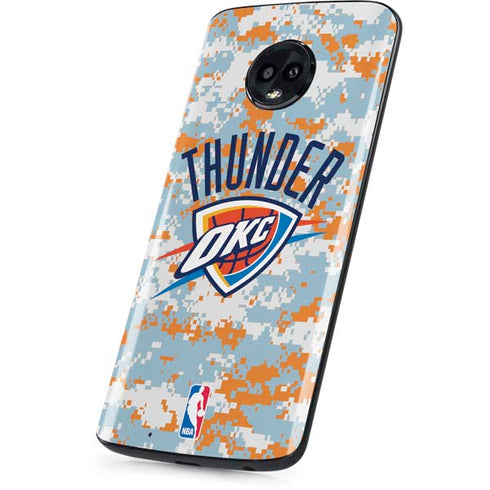 NBA Oklahoma City Thunder Digi Camo Moto G6 Skin