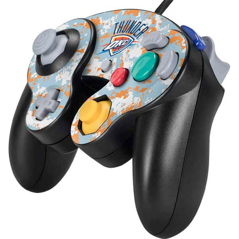 NBA Oklahoma City Thunder Digi Camo Nintendo GameCube Controller Skin