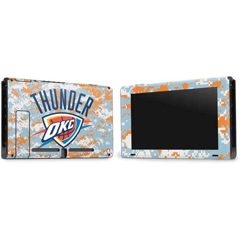 NBA Oklahoma City Thunder Digi Camo Nintendo Switch Bundle Skin