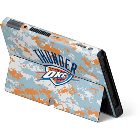 NBA Oklahoma City Thunder Digi Camo Nintendo Switch OLED (2021) Skin
