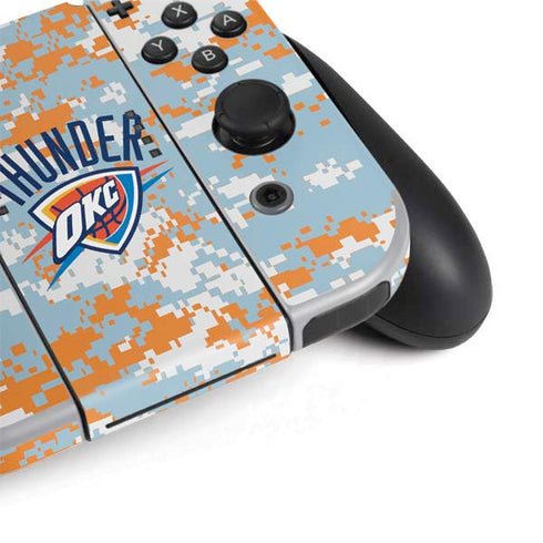 NBA Oklahoma City Thunder Digi Camo Nintendo Switch OLED (2021) Skin