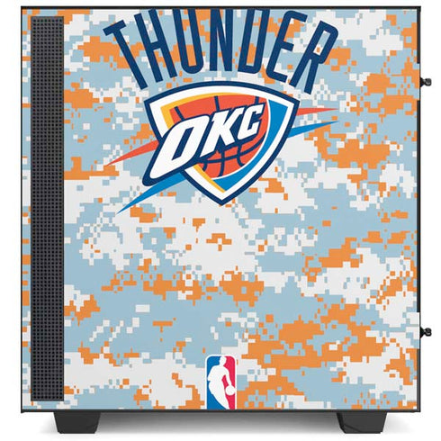 NBA Oklahoma City Thunder Digi Camo NZXT H510 Compact ATX Mid-Tower Case Skin