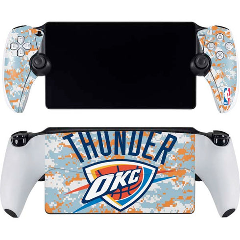 NBA Oklahoma City Thunder Digi Camo PlayStation Portal Remote Player Skin