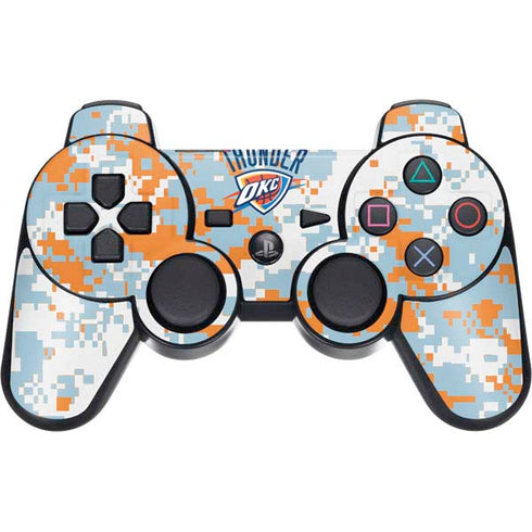 NBA Oklahoma City Thunder Digi Camo PS3 Dual Shock wireless controller Skin