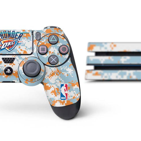 NBA Oklahoma City Thunder Digi Camo PS4 Pro Bundle Skin