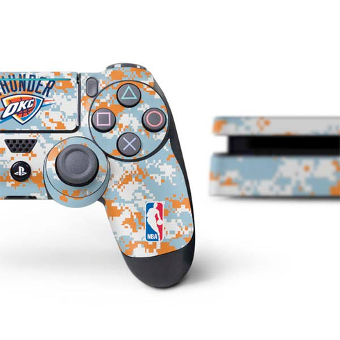 NBA Oklahoma City Thunder Digi Camo PS4 Slim Bundle Skin