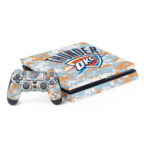 NBA Oklahoma City Thunder Digi Camo PS4 Slim Bundle Skin