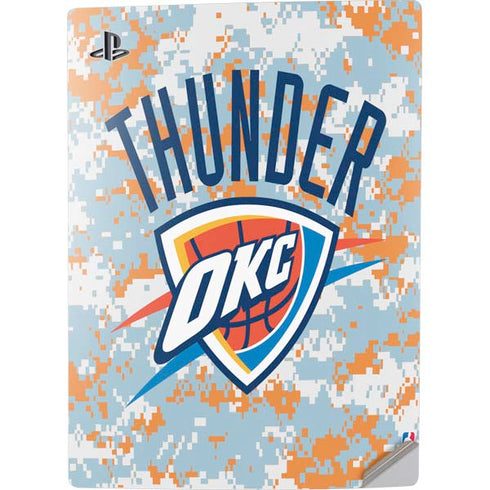 NBA Oklahoma City Thunder Digi Camo PS5 Digital Edition Console Skin
