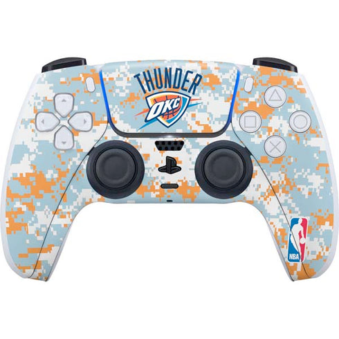 NBA Oklahoma City Thunder Digi Camo PS5 Controller Skin