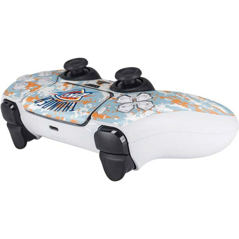 NBA Oklahoma City Thunder Digi Camo PS5 Controller Skin