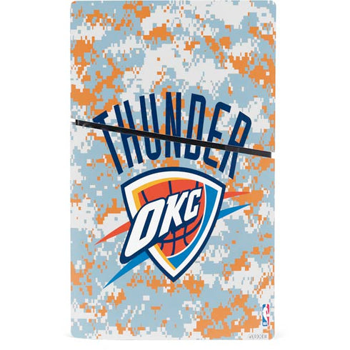 NBA Oklahoma City Thunder Digi Camo PS5 Slim Digital Edition Bundle Skin