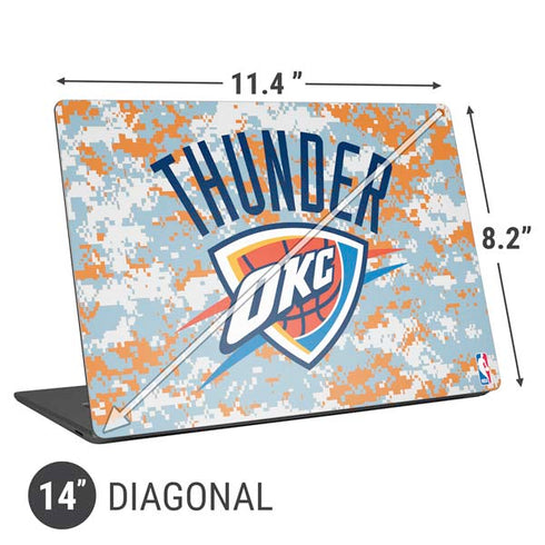 NBA Oklahoma City Thunder Digi Camo Universal Laptop 14in (11.4 x 8.2in) Skin