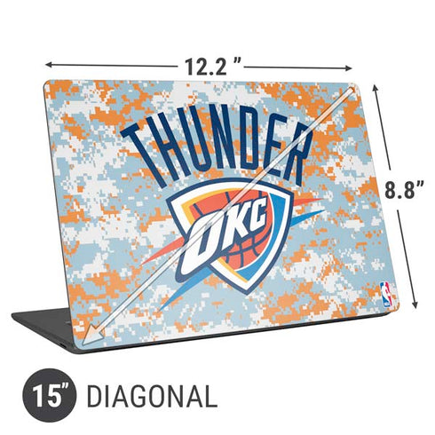 NBA Oklahoma City Thunder Digi Camo Universal Laptop 15in (12.2 x 8.8in) Skin