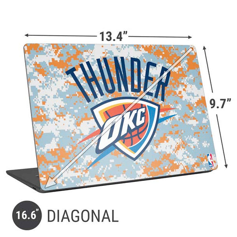 NBA Oklahoma City Thunder Digi Camo Universal Laptop 16.6in (13.4 x 9.7in) Skin