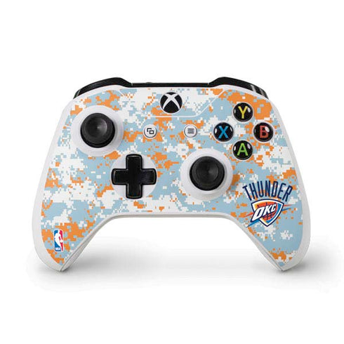 NBA Oklahoma City Thunder Digi Camo Xbox One S Controller Skin