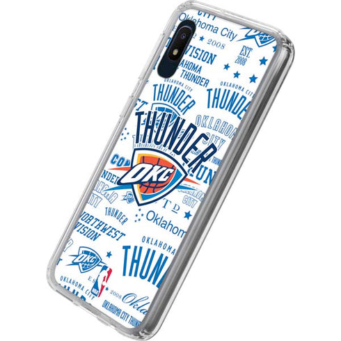 NBA Oklahoma City Thunder Historic Blast Galaxy A10e Clear Case