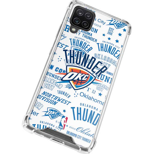 NBA Oklahoma City Thunder Historic Blast Galaxy A12 Clear Case
