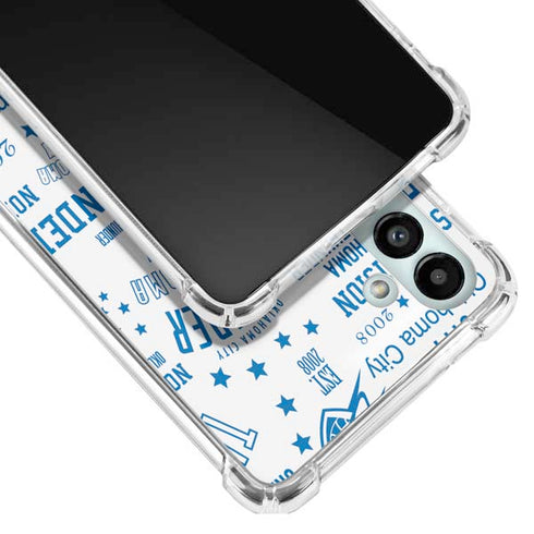 NBA Oklahoma City Thunder Historic Blast Galaxy A13 5G Clear Case