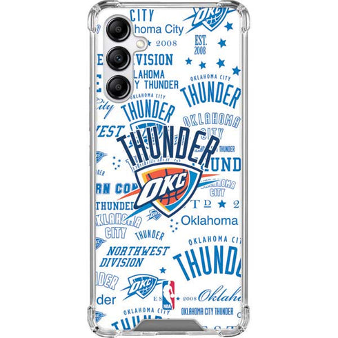 NBA Oklahoma City Thunder Historic Blast Galaxy A14 5G Clear Case