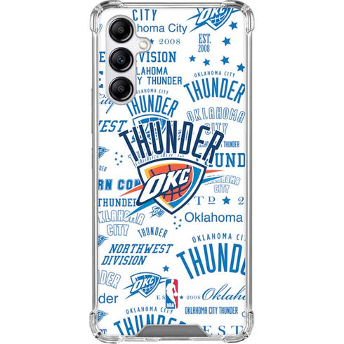 NBA Oklahoma City Thunder Historic Blast Galaxy A15 5G Clear Case