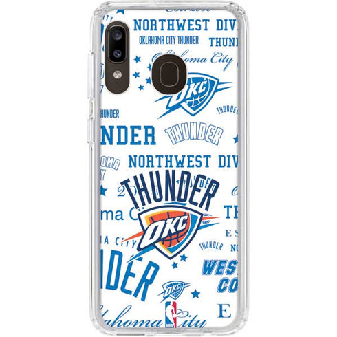 NBA Oklahoma City Thunder Historic Blast Galaxy A20 Clear Case