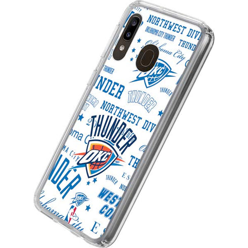 NBA Oklahoma City Thunder Historic Blast Galaxy A20 Clear Case