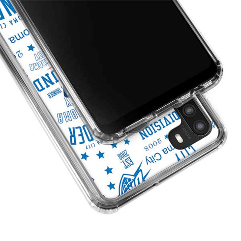 NBA Oklahoma City Thunder Historic Blast Galaxy A21 Clear Case