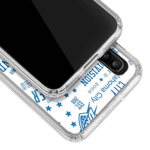 NBA Oklahoma City Thunder Historic Blast Galaxy A30 Clear Case