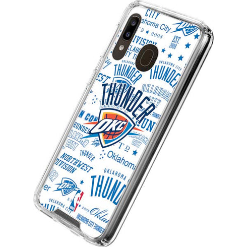 NBA Oklahoma City Thunder Historic Blast Galaxy A30 Clear Case