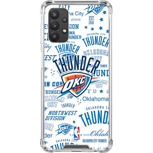 NBA Oklahoma City Thunder Historic Blast Galaxy A32 5G Clear Case