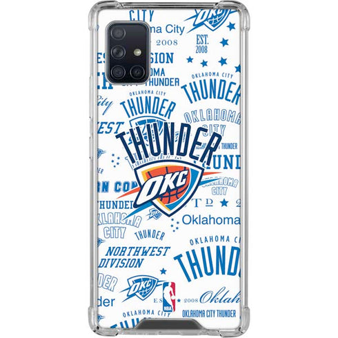 NBA Oklahoma City Thunder Historic Blast Galaxy A51 5G Clear Case