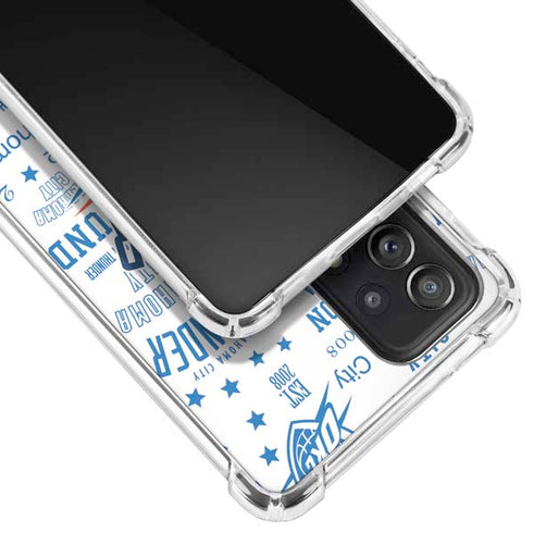 NBA Oklahoma City Thunder Historic Blast Galaxy A52 5G Clear Case