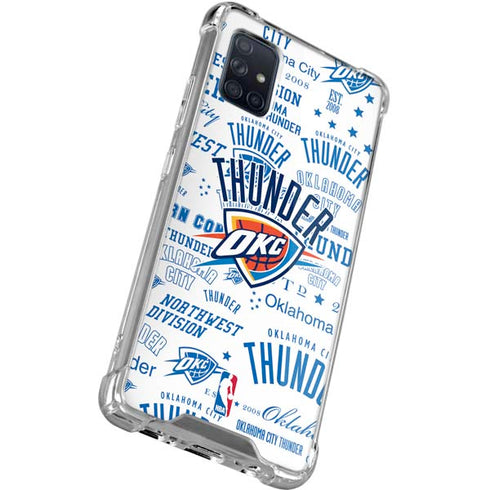 NBA Oklahoma City Thunder Historic Blast Galaxy A71 5G Clear Case