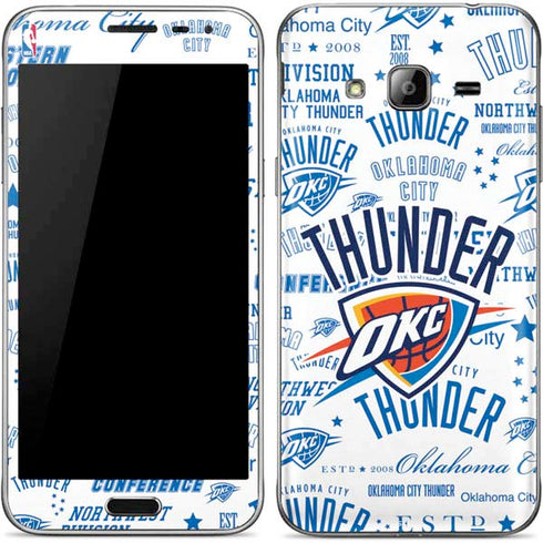 NBA Oklahoma City Thunder Historic Blast Galaxy J3 Skin