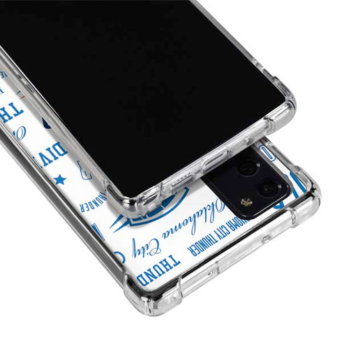 NBA Oklahoma City Thunder Historic Blast Galaxy Note20 5G Clear Case