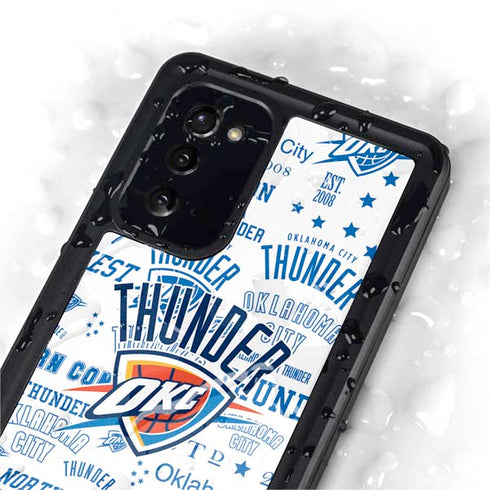 NBA Oklahoma City Thunder Historic Blast Galaxy Note20 5G Waterproof Case