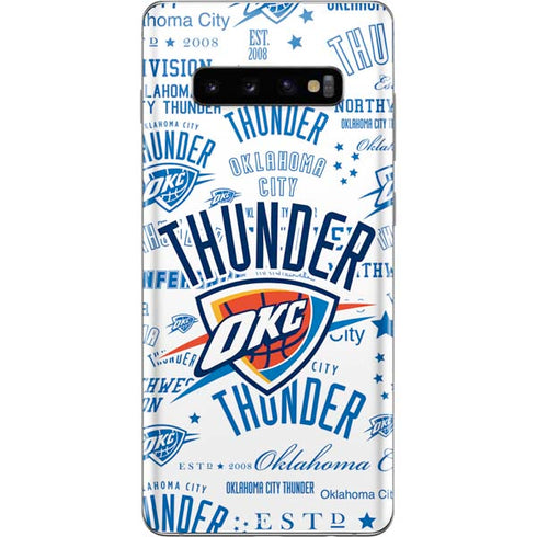 NBA Oklahoma City Thunder Historic Blast Galaxy S10 Plus Skin