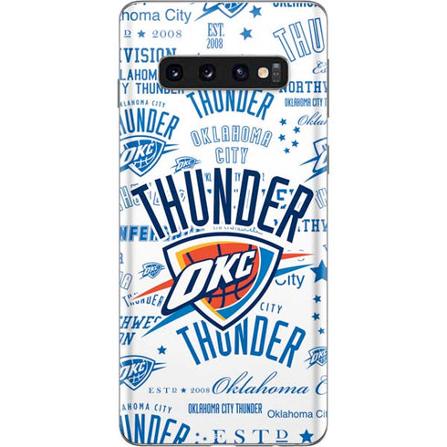 NBA Oklahoma City Thunder Historic Blast Galaxy S10 Skin