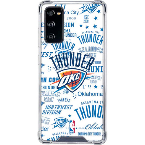 NBA Oklahoma City Thunder Historic Blast Galaxy S20 FE Clear Case
