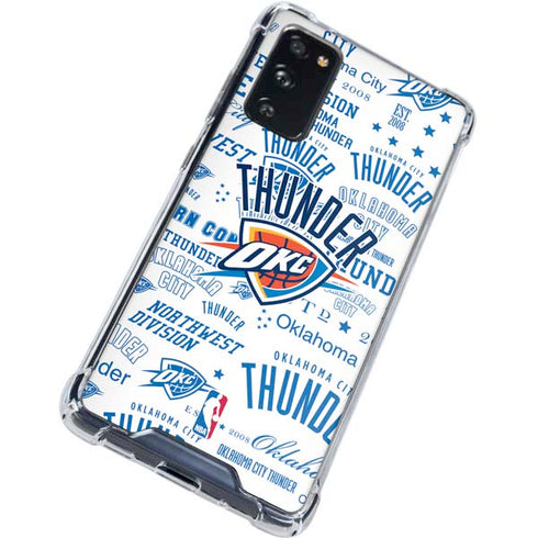 NBA Oklahoma City Thunder Historic Blast Galaxy S20 FE Clear Case