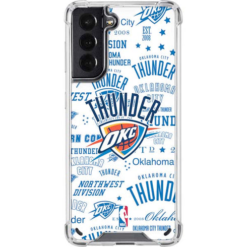 NBA Oklahoma City Thunder Historic Blast Galaxy S21 5G Clear Case