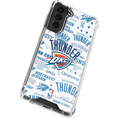 NBA Oklahoma City Thunder Historic Blast Galaxy S21 FE Clear Case