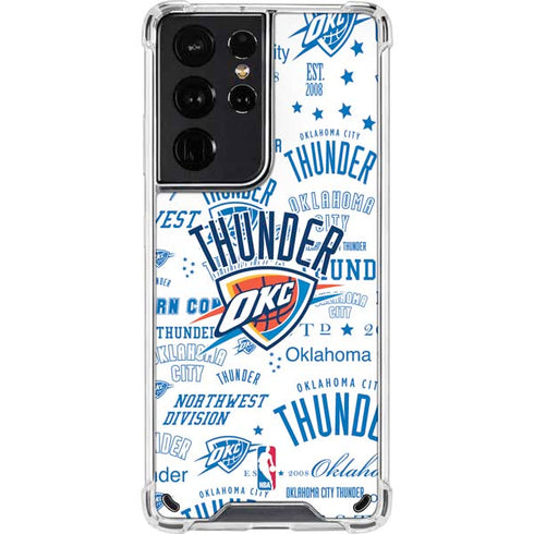 NBA Oklahoma City Thunder Historic Blast Galaxy S21 Ultra 5G Clear Case